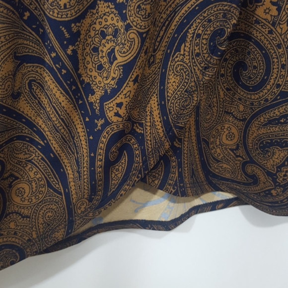 Michael Kors Blue and Brown Paisley Dress - Picture 6 of 7
